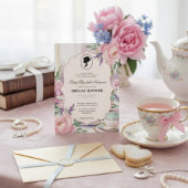 Regiezeit Florals Bridgerton Brautparty Einladung