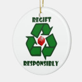 Regift verantwortlich keramikornament (Links)