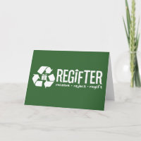 Regifter - erhalten, ablehnen, wiedergeben.