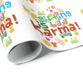 Regifting ist schlechtes Karma Geschenkpapier (Rolleneckpunkt)