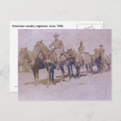 Regiment der amerikanischen Armee 1899 Postkarte (Vorne/Hinten)