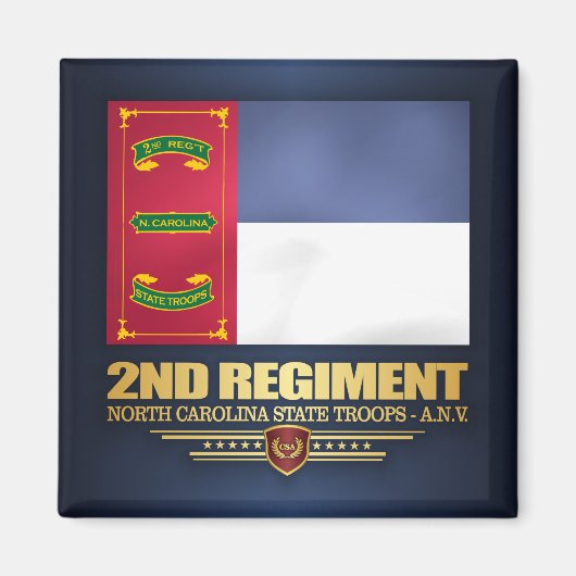 Regiment, North Carolina Staat Troops Magnet (Vorne)