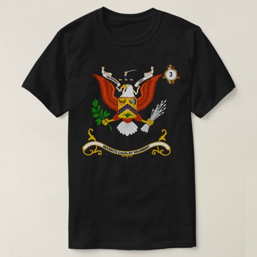 Regimentalfarben 3. Squadron 7. T-Shirt (Design vorne)