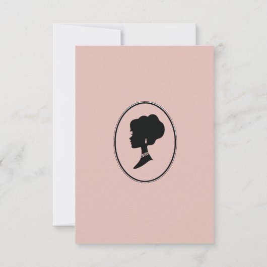 Regimezeit Florals Bridgerton Brautparty Invit Einladung (Rückseite)