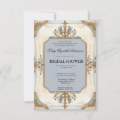 Regimezeit Florals Bridgerton Brautparty Invit Einladung (Vorderseite)