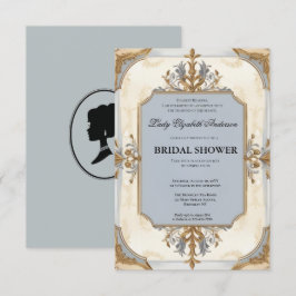 Regimezeit Florals Bridgerton Brautparty Invit Einladung