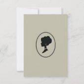 Regimezeit Florals Bridgerton Brautparty Invit Einladung (Rückseite)