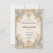 Regimezeit Florals Bridgerton Brautparty Invit Einladung (Vorderseite)