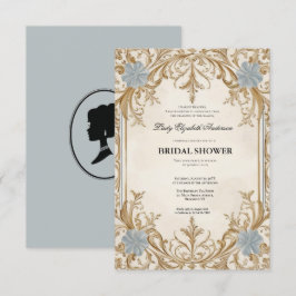 Regimezeit Florals Bridgerton Brautparty Invit Einladung