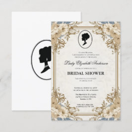 Regimezeit Florals Bridgerton Brautparty Invit Einladung