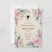 Regimezeit Florals Bridgerton Brautparty Invit Einladung (Vorderseite)