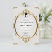 Regimezeit Florals Bridgerton Brautparty Invit Einladung (Stehend Vorderseite)