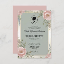 Regimezeit Florals Bridgerton Brautparty Invit Einladung