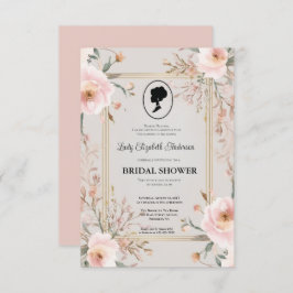 Regimezeit Florals Bridgerton Brautparty Invit Einladung