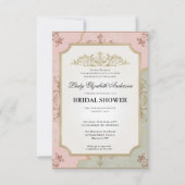 Regimezeit Florals Bridgerton Brautparty Invit Einladung (Vorderseite)