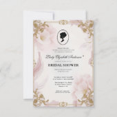 Regimezeit Florals Bridgerton Brautparty Invit Einladung (Vorderseite)