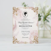 Regimezeit Florals Bridgerton Brautparty Invit Einladung (Stehend Vorderseite)