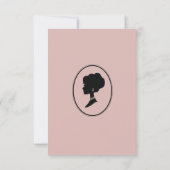 Regimezeit Florals Bridgerton Brautparty Invit Einladung (Rückseite)