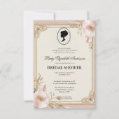 Regimezeit Florals Bridgerton Brautparty Invit Einladung (Vorderseite)