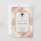 Regimezeit Florals Bridgerton Brautparty Invit Einladung (Vorderseite)