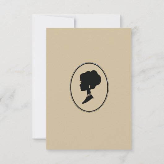 Regimezeit Florals Bridgerton Brautparty Invit Einladung (Rückseite)