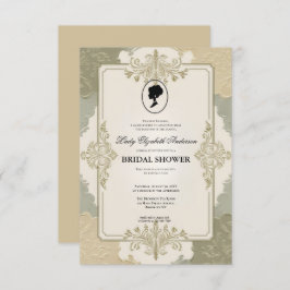 Regimezeit Florals Bridgerton Brautparty Invit Einladung
