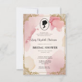 Regimezeit Florals Bridgerton Brautparty Invit Einladung (Vorderseite)