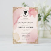 Regimezeit Florals Bridgerton Brautparty Invit Einladung (Stehend Vorderseite)