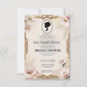 Regimezeit Florals Bridgerton Brautparty Invit Einladung (Vorderseite)