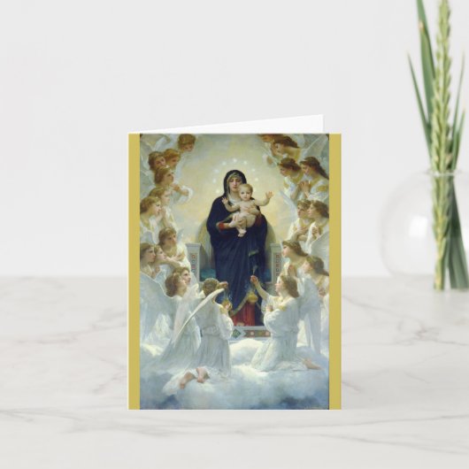 Regina Angelorum ... Bouguereau Feiertagskarte (Vorderseite)