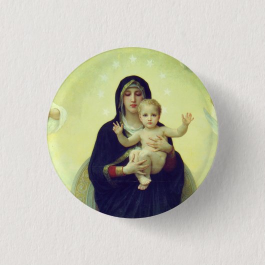 Regina Angelorum - William-Adolphe Bouguereau Button (Vorderseite)