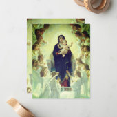 Regina Angelorum - William-Adolphe Bouguereau Mitteilungskarte (Vorderseite/Rückseite Beispiel)