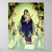 Regina Angelorum - William-Adolphe Bouguereau Poster (Vorne)