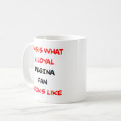 regina fan, loyal kaffeetasse (Vorderseite Links)