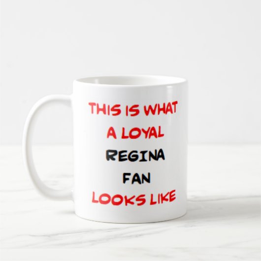 regina fan, loyal kaffeetasse (Links)