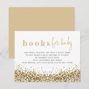 REGINA Gelbgold Pailletten Bücher Für Baby Karte