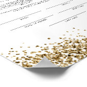 REGINA Glam Yellow Gold Eriage Certificate Poster (Ecke)