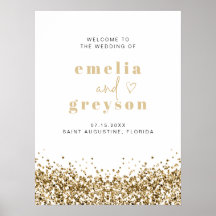 REGINA Glam Yellow Gold Sequins Hochzeit