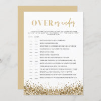 REGINA Gold Over under Brautparty Game