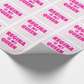 Regina ist meine Königin Geschenkpapier (Ecke)