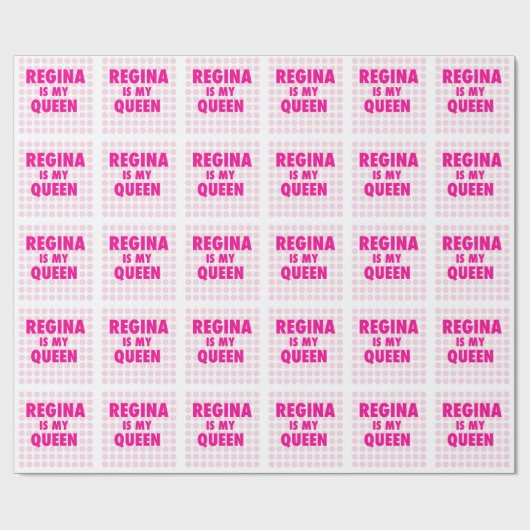 Regina ist meine Königin Geschenkpapier (Flach)