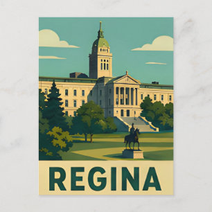 🏛️ REGINA — Legislativer Prunk & Prairie-Erbe Postkarte