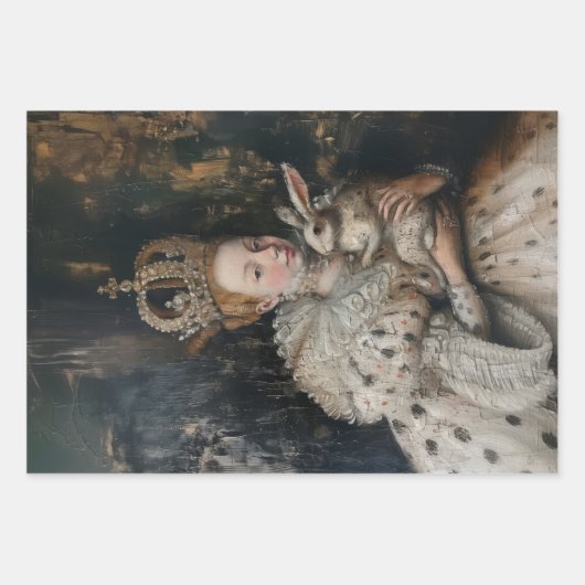 Regina - Ölgemäldepapier Geschenkpapier Set (Vorderseite 3)