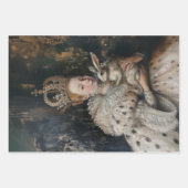 Regina - Ölgemäldepapier Geschenkpapier Set (Vorderseite 2)