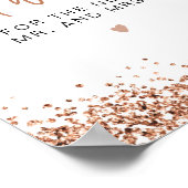 REGINA Rose Gold Beratung für Braut und Bräutigam Poster (Ecke)