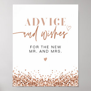 REGINA Rose Gold Beratung für Braut und Bräutigam Poster