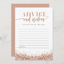 REGINA Rose Gold Sequins Ratschläge und Wünsche Ka Einladung