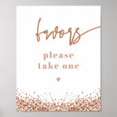 REGINA Rose Gold Sequins Wedding Party Lieblings P Poster (Vorne)
