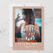 REGINA Rose Rosa Rosa Funkelnd Brautparty Einladung (Rückseite)