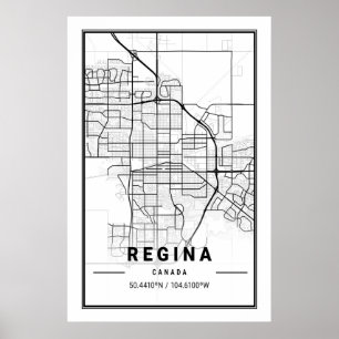 Regina Saskatchewan Canada Cities Travel City Kart Poster